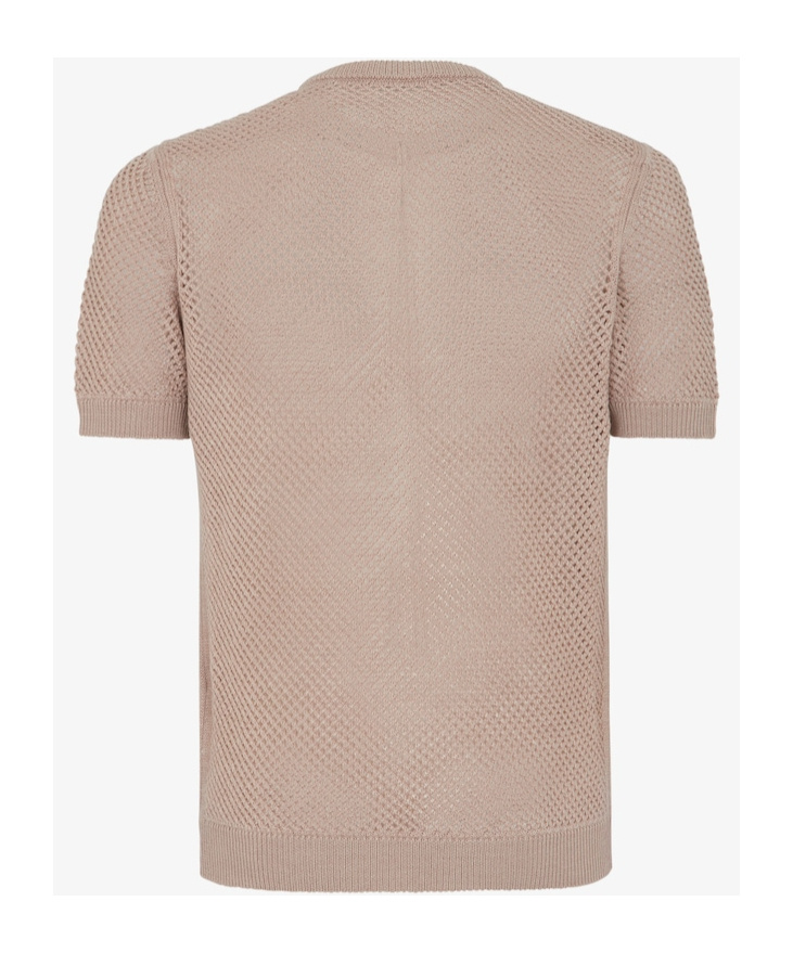 Fendi Wool Mesh Jumper In Nude