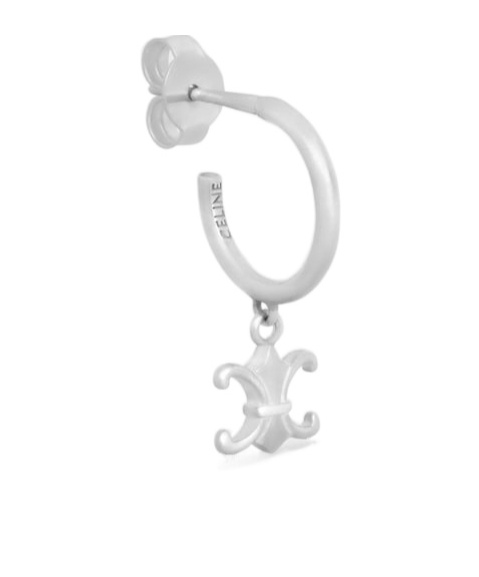 Celine Pendant Earrings In White
