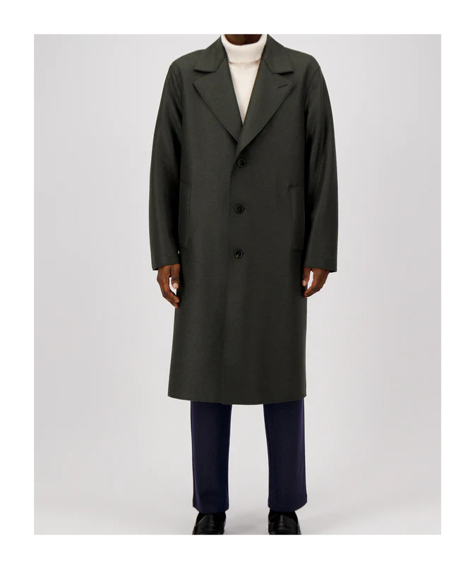 Harris Wharf London Three-button Wool Coat In Black