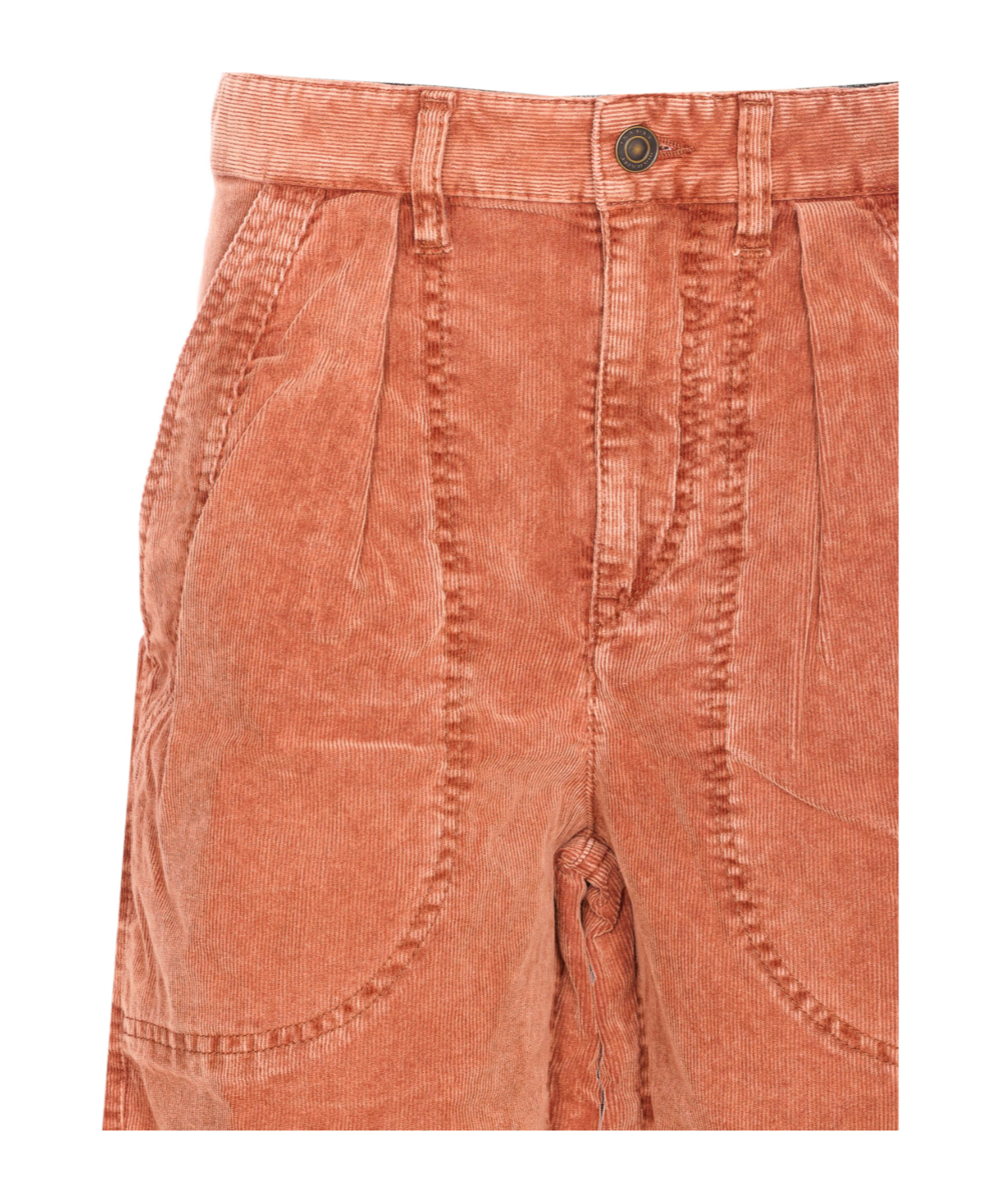 Isabel Marant Étoile Onyta Patch-pocket Corduroy Trousers In Red