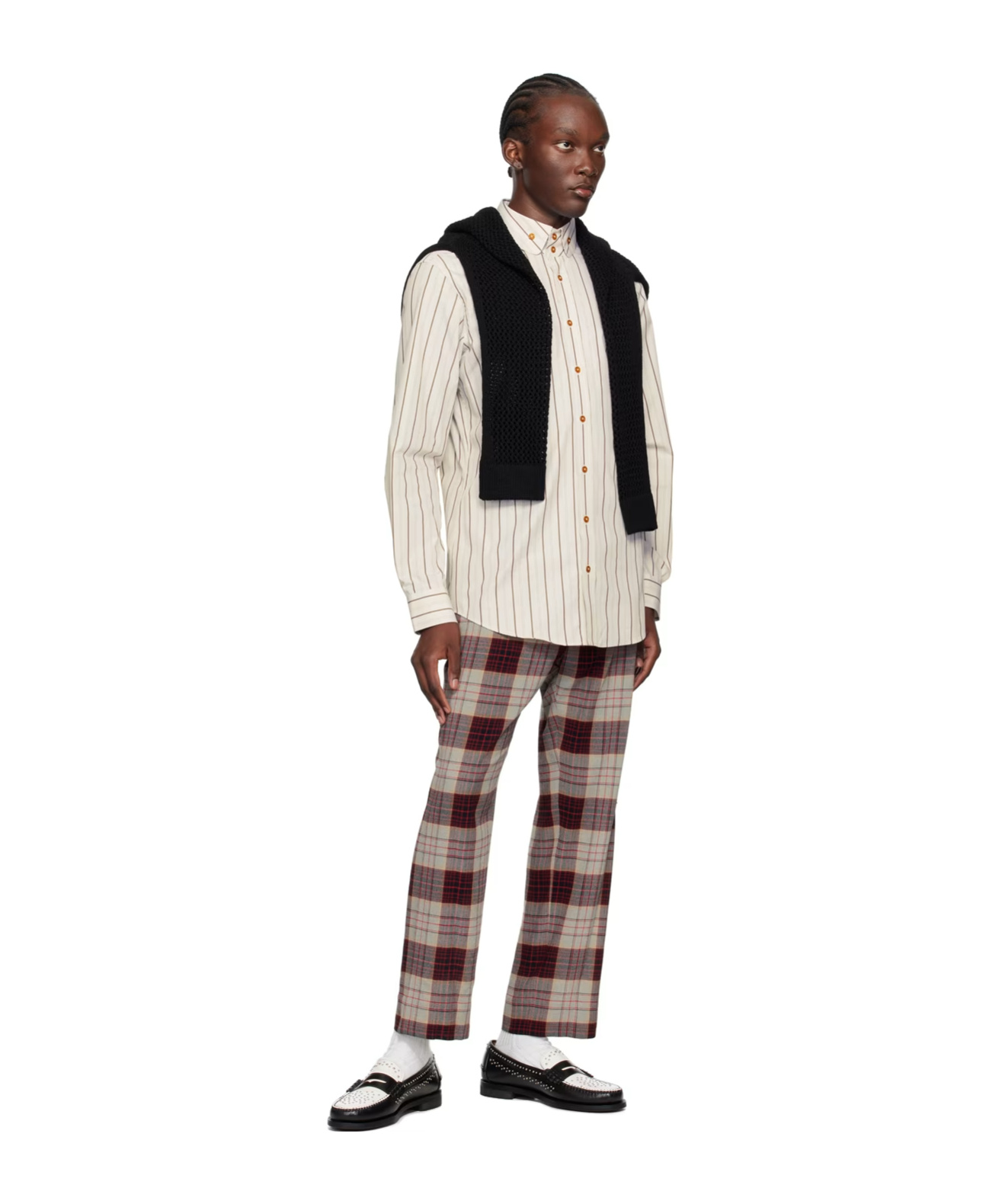 Vivienne Westwood M Cropped Cruise Trousers In Multicolor