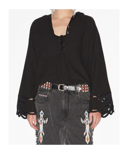 Shop Isabel Marant Étoile Solvi Top In Black