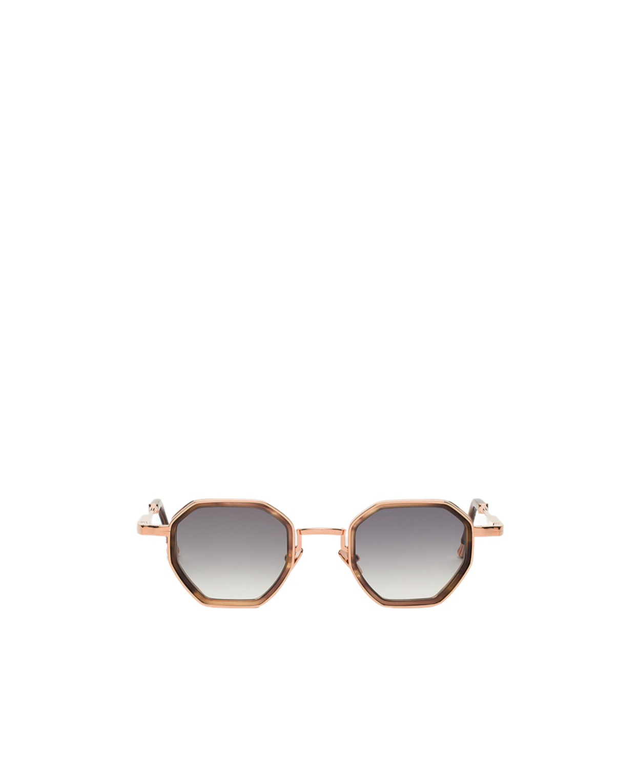 John Dalia Octagonal Sunglasses In Gray