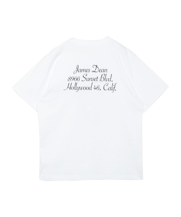 Sacai James Dean Graphic Logo T-shirt In White