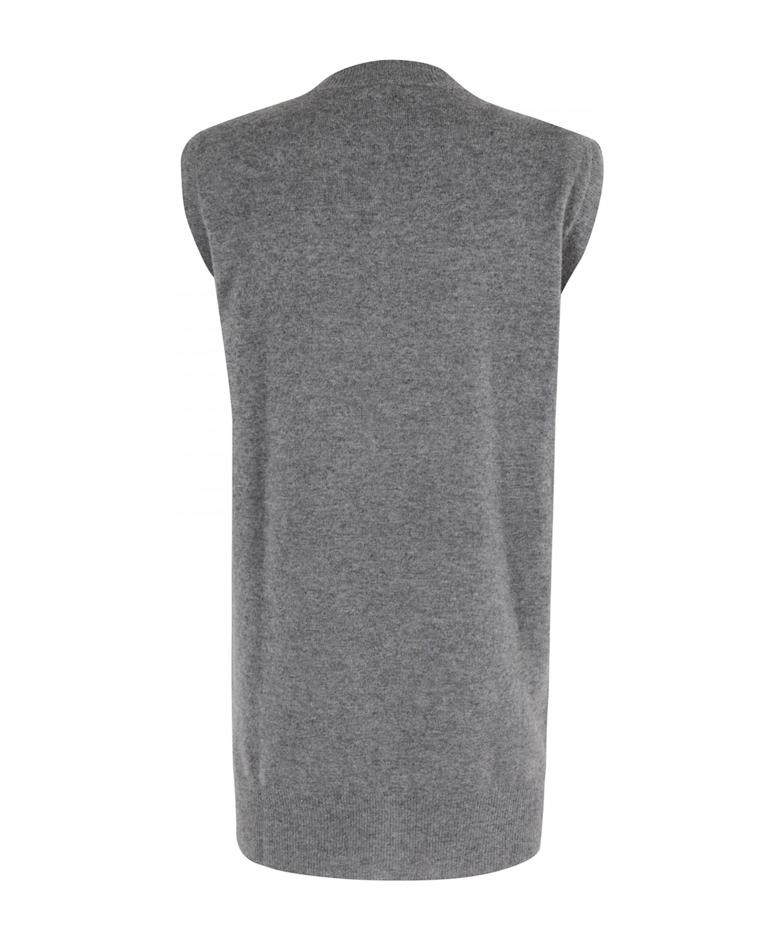 Alysi Button-fastening Sleeveless Top In Gray
