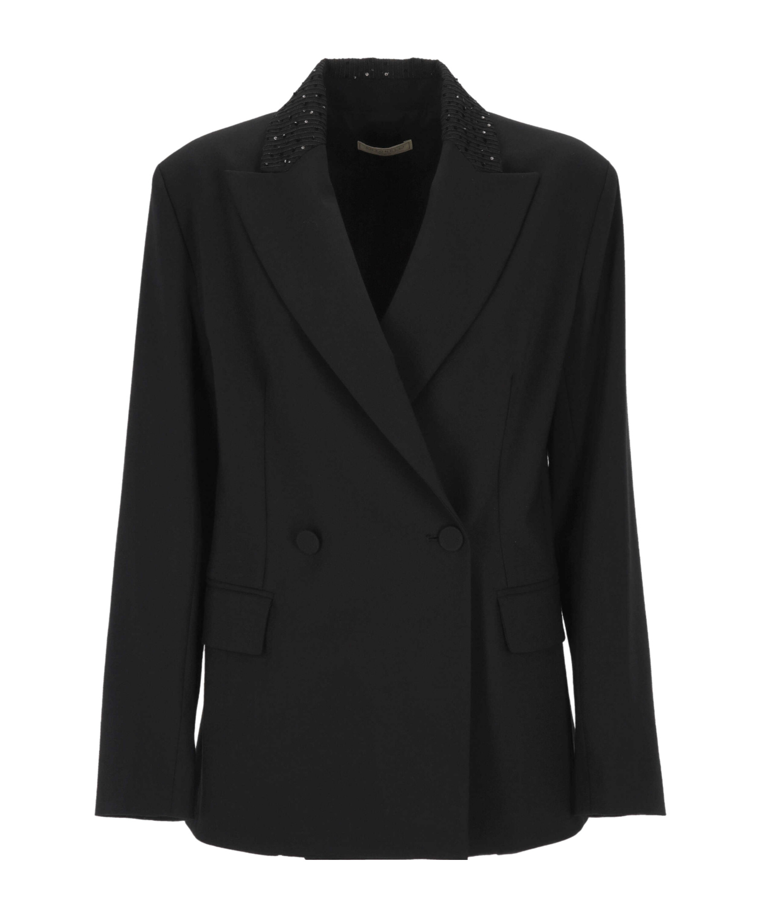 Antonelli Double-breasted Suit Jacket In Black