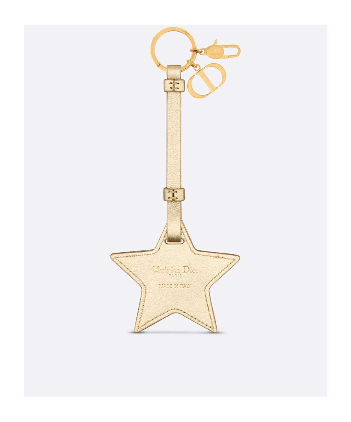 Dior Keychain Storage Bag In Nude