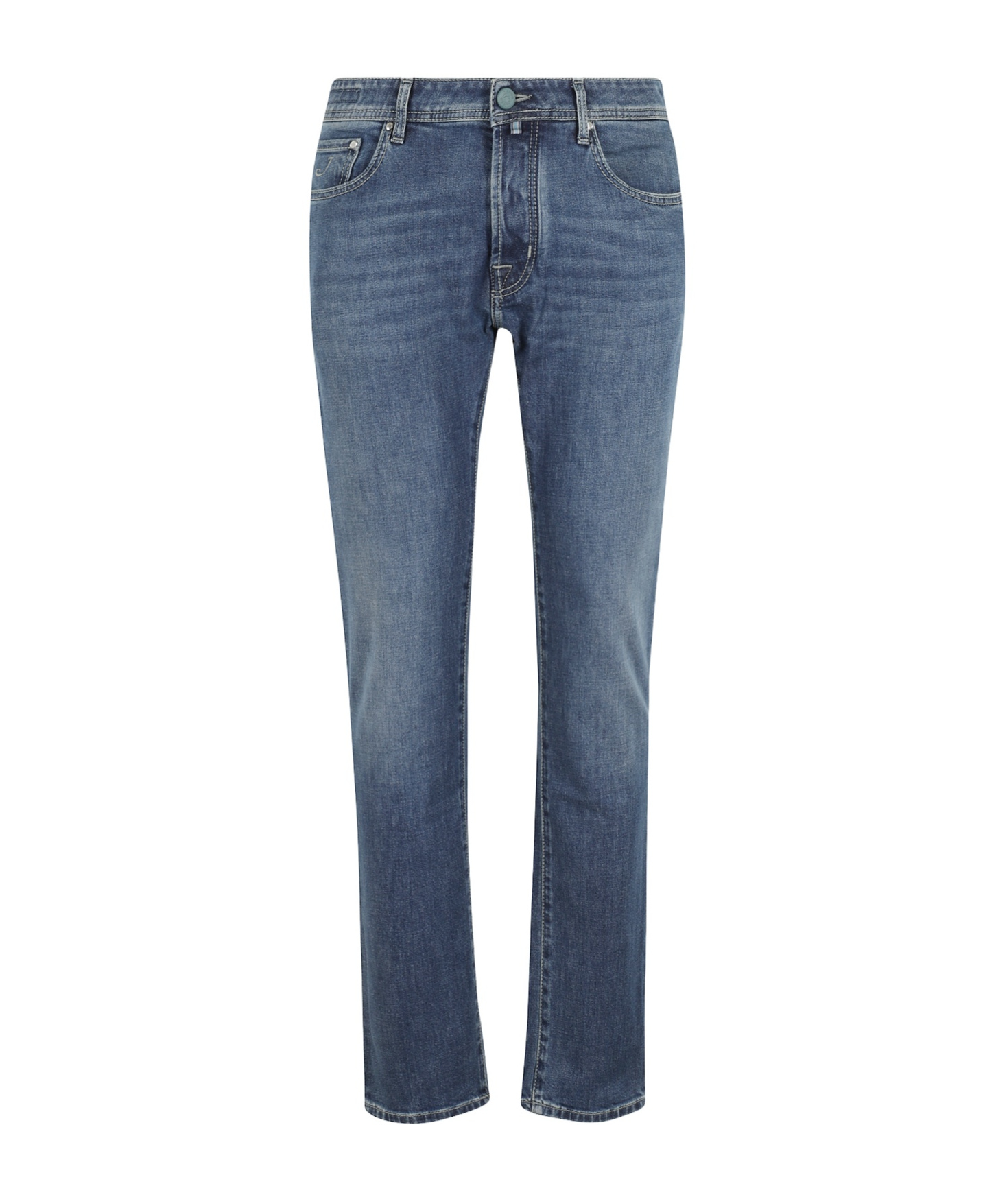 Jacob Cohen Five-pocket Denim Trousers Featuring Belt Loops In Blue
