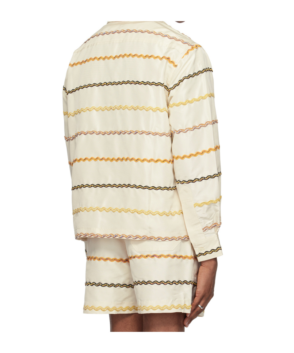 Bode Off-white Rickrack Shirt In White