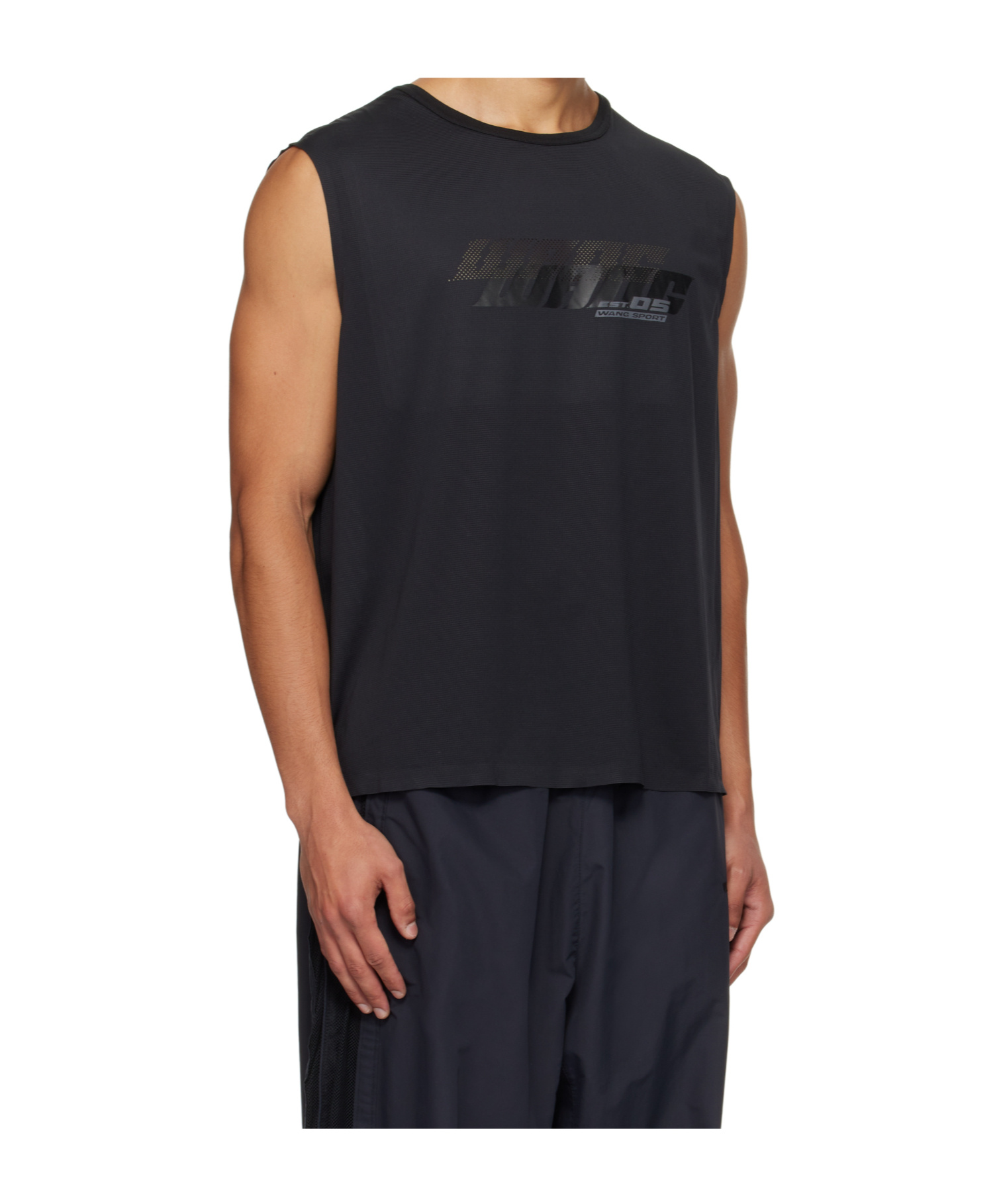 Alexander Wang Logo-print Vest In Blue