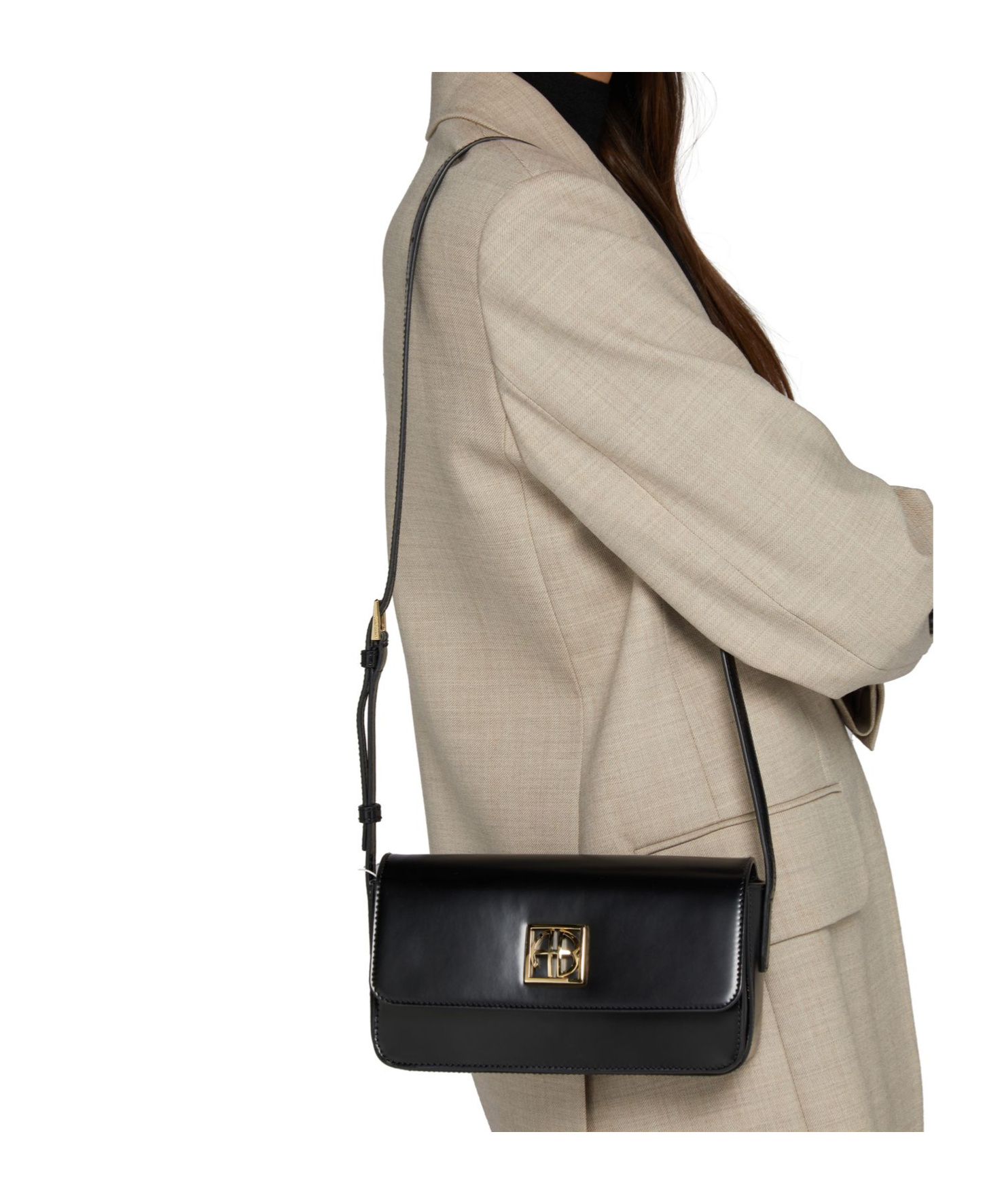 ANINE BING FLAP SHOULDER BAG