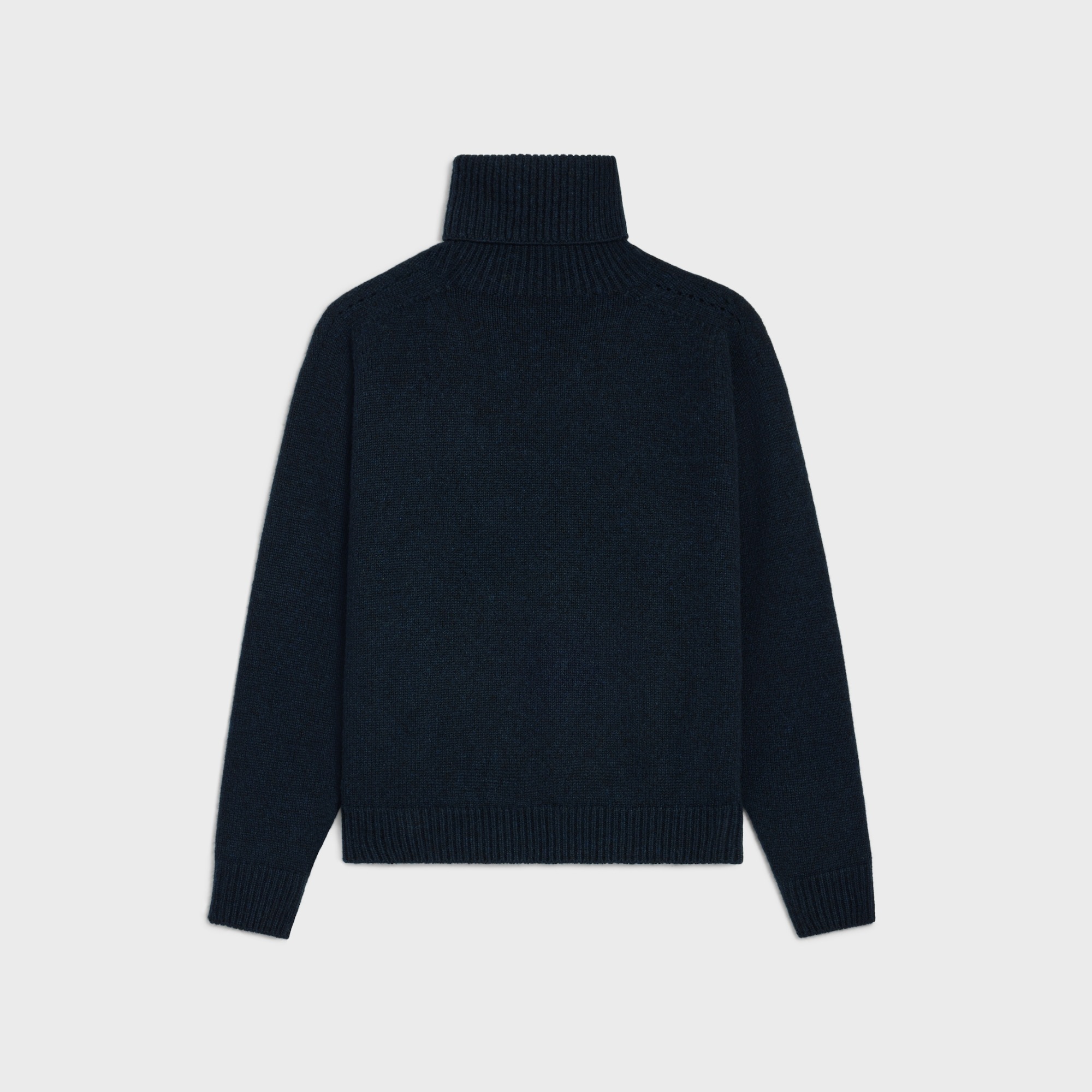 Celine Turtleneck Sweater In Seamless Cashemire In Blue