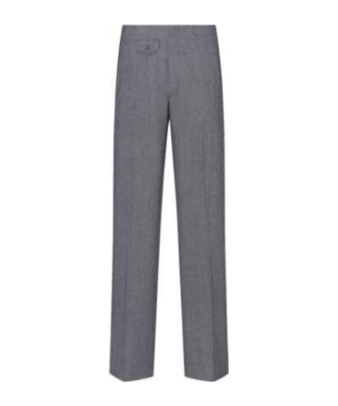 Dior Pocket Detail Casual Pants In Gray