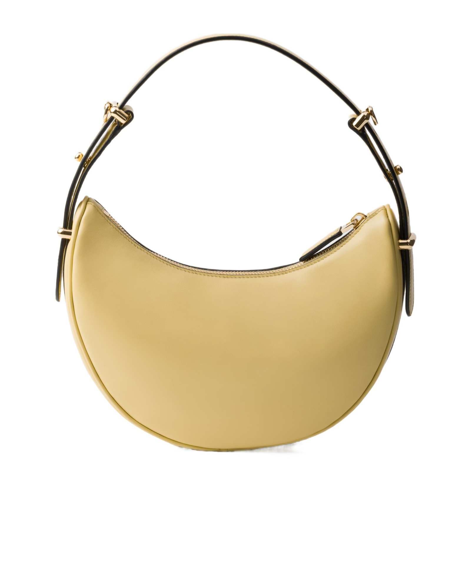 Shop Prada Arqué Leather Shoulder Bag In Nude