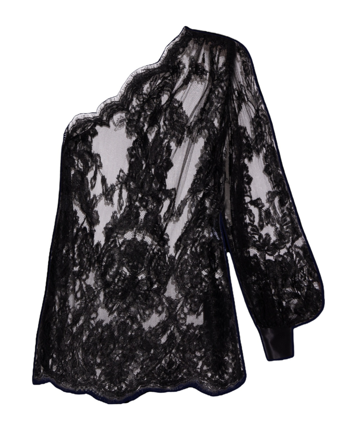 Dolce & Gabbana One-shoulder Blouse In Black