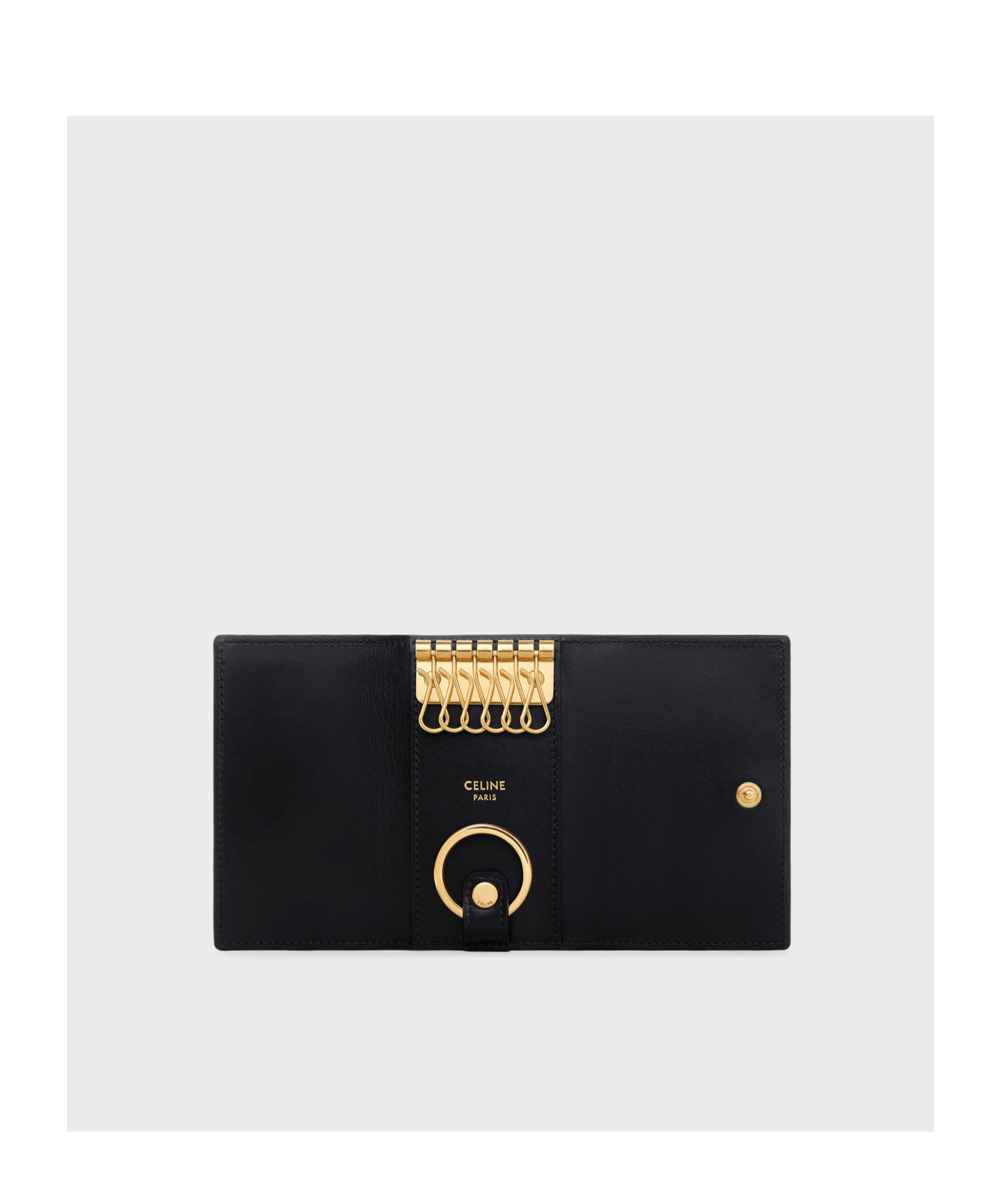 Celine Long Card Hold In Black