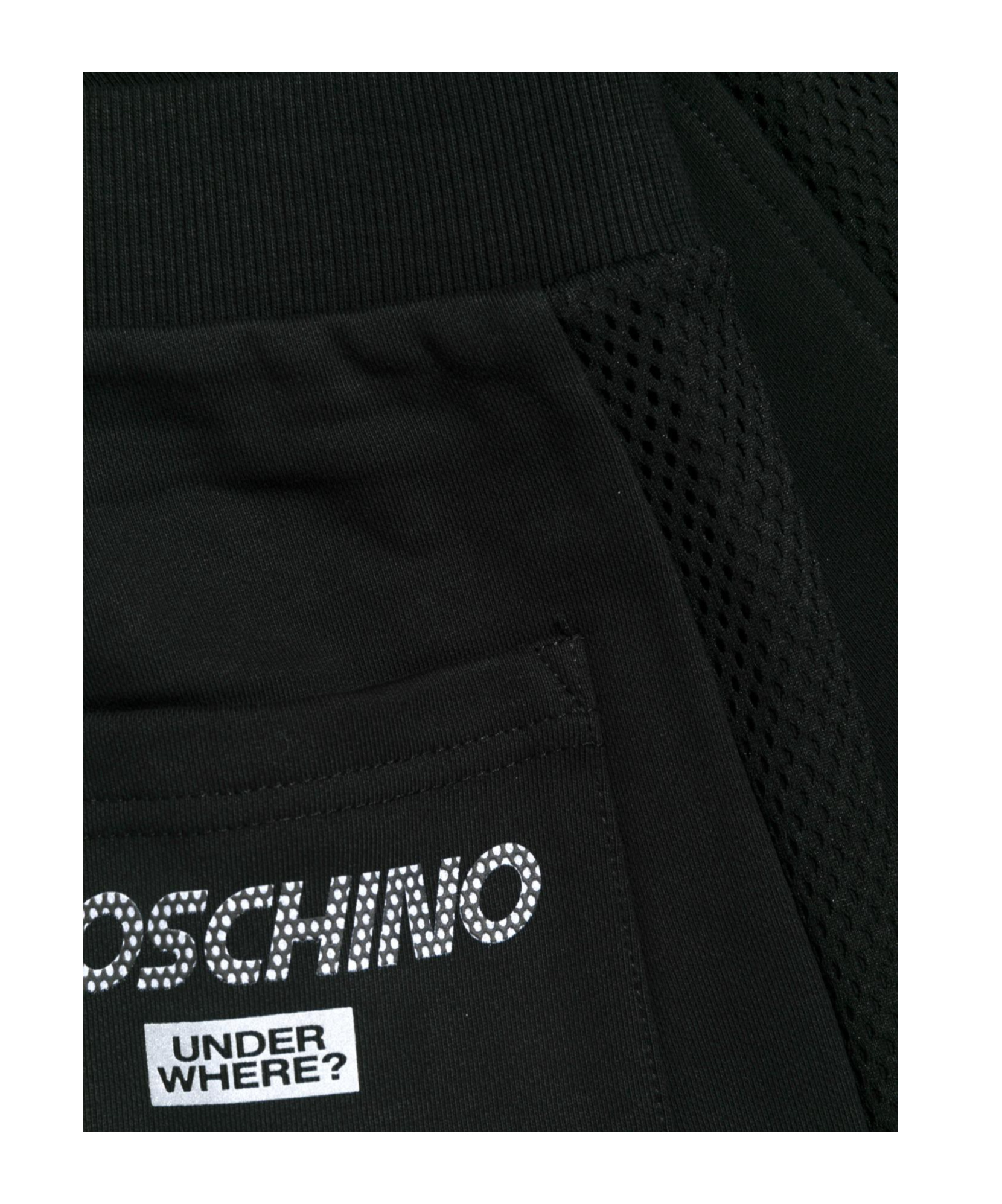 Moschino Elastic Waist Casual Pants In Black