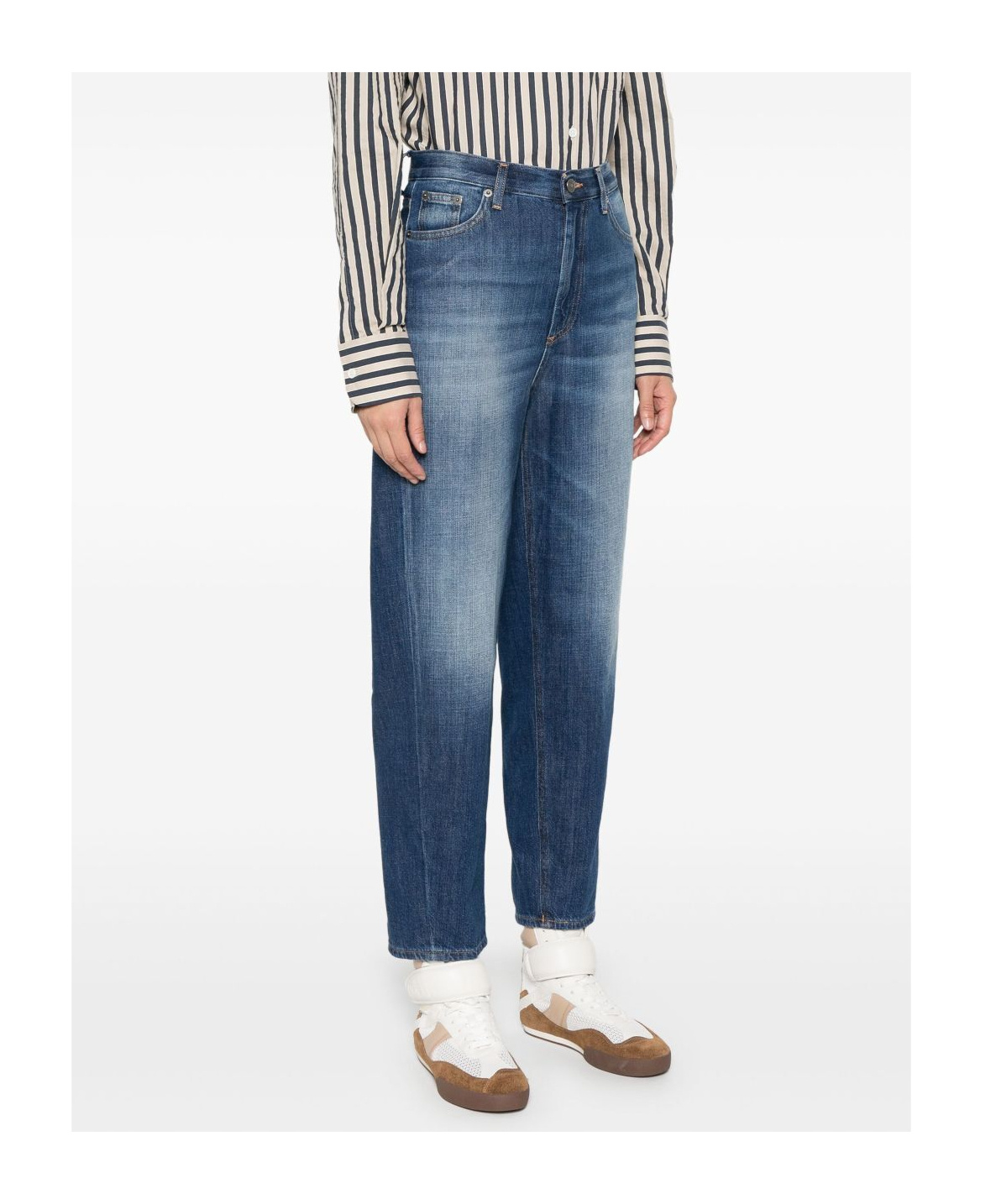 Dondup Belt-loop Jeans In Blue