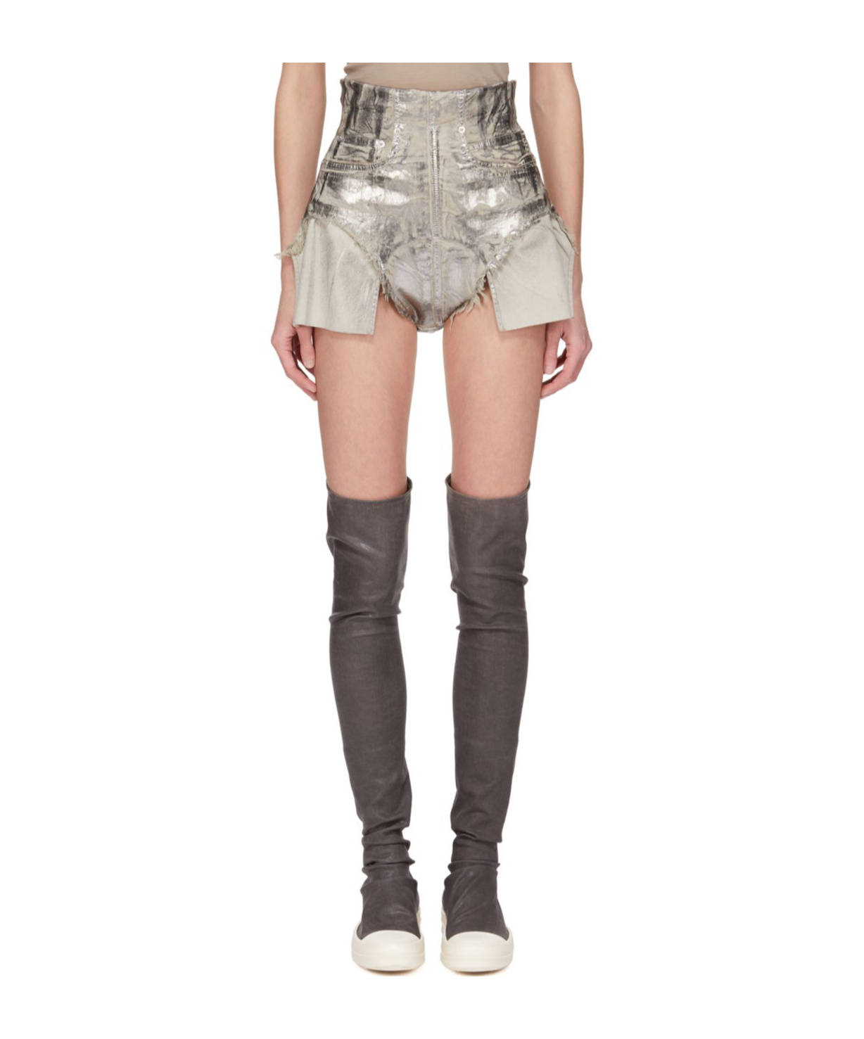 Rick Owens Drkshdw High Waist Shorts