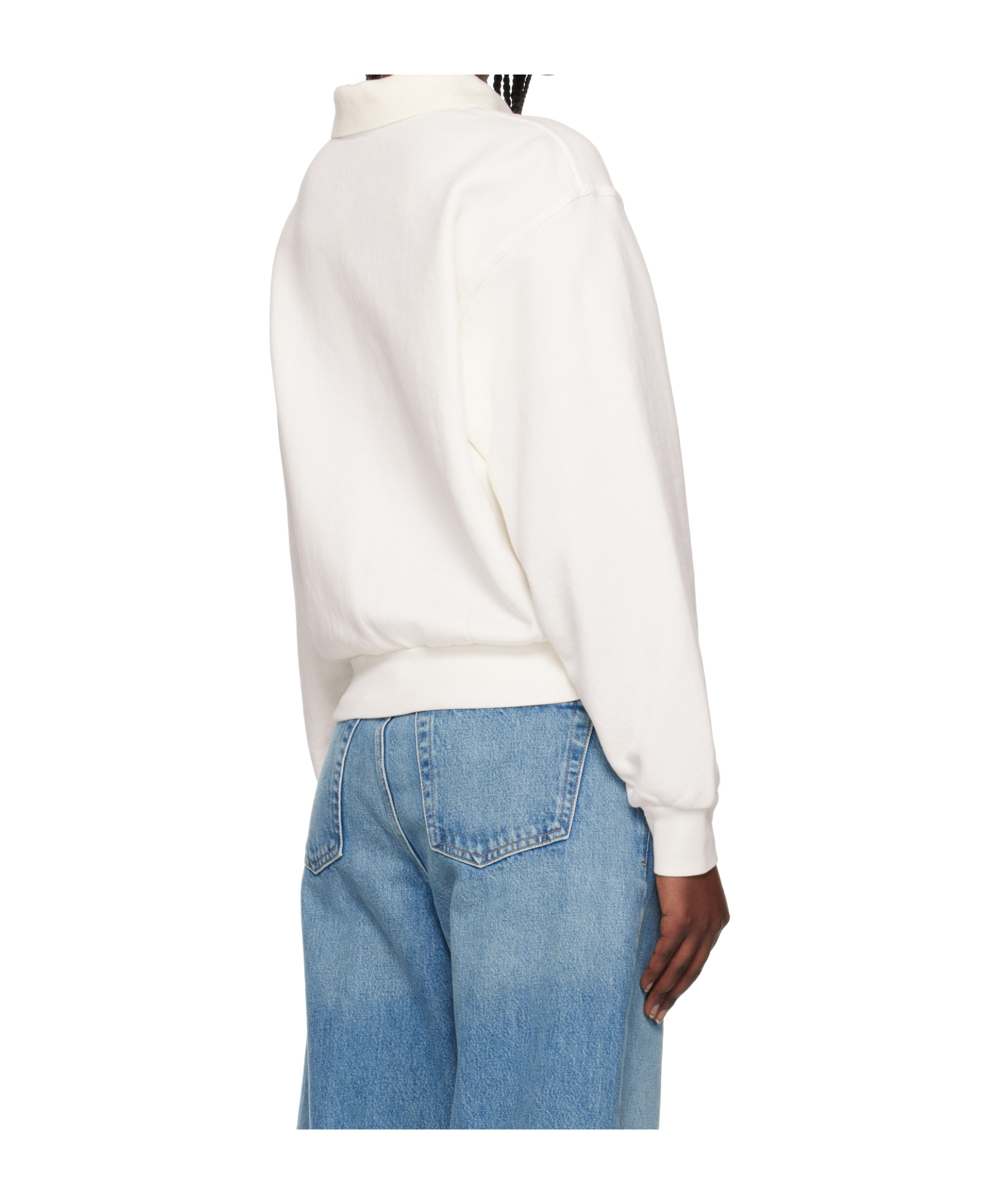 Citizen Of Humanity Remi Collared Sweatshirt In White