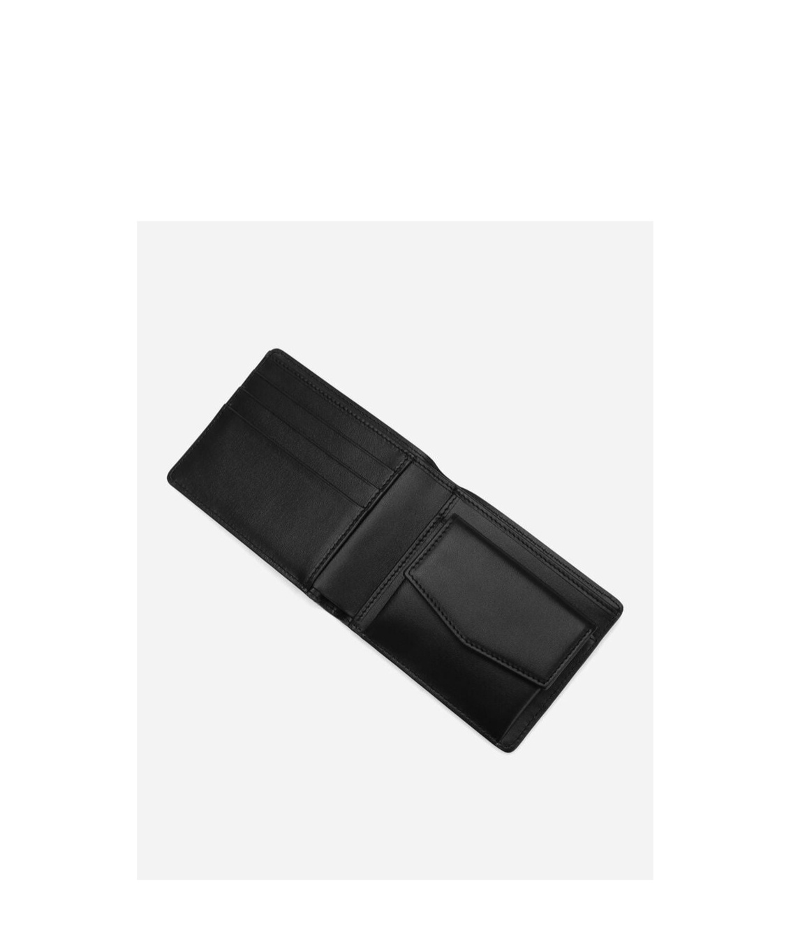 Dolce & Gabbana Coated Canvas Wallet With With All-over Logo In Black