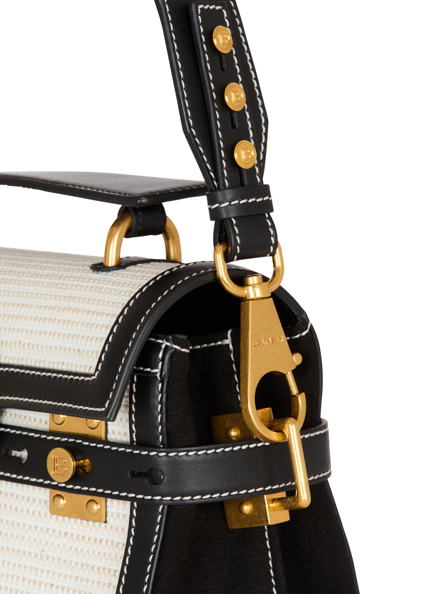 Balmain B-buzz 23 Tote Bag In Black