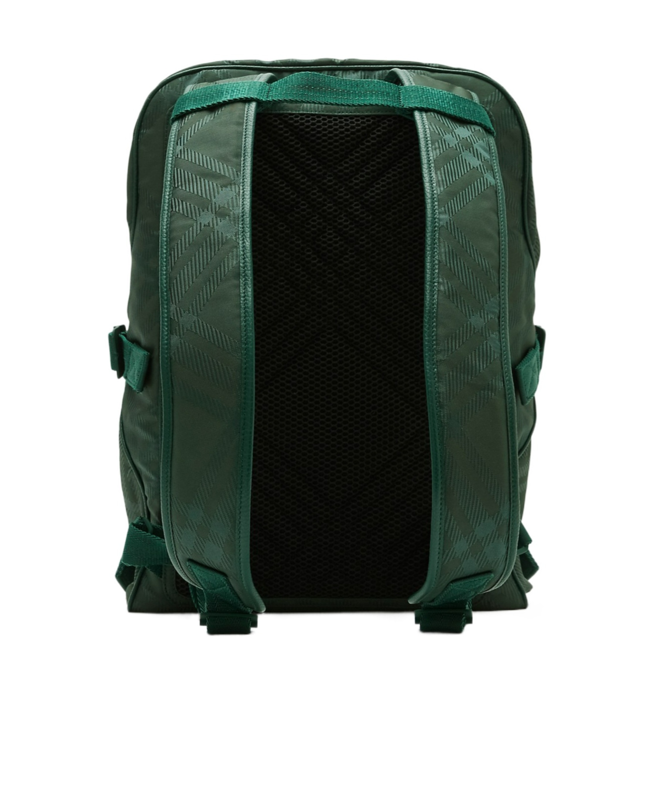 Burberry Checked Jacquard Backpack In Green