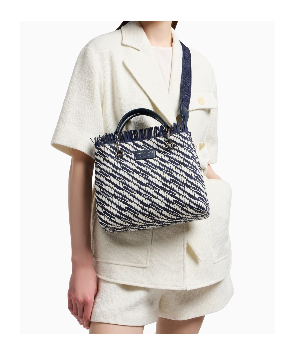 Emporio Armani Lapel Short-sleeved Casual Jacket