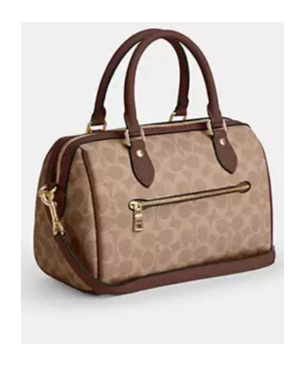 Coach Logo Shoulder Bag In Brown