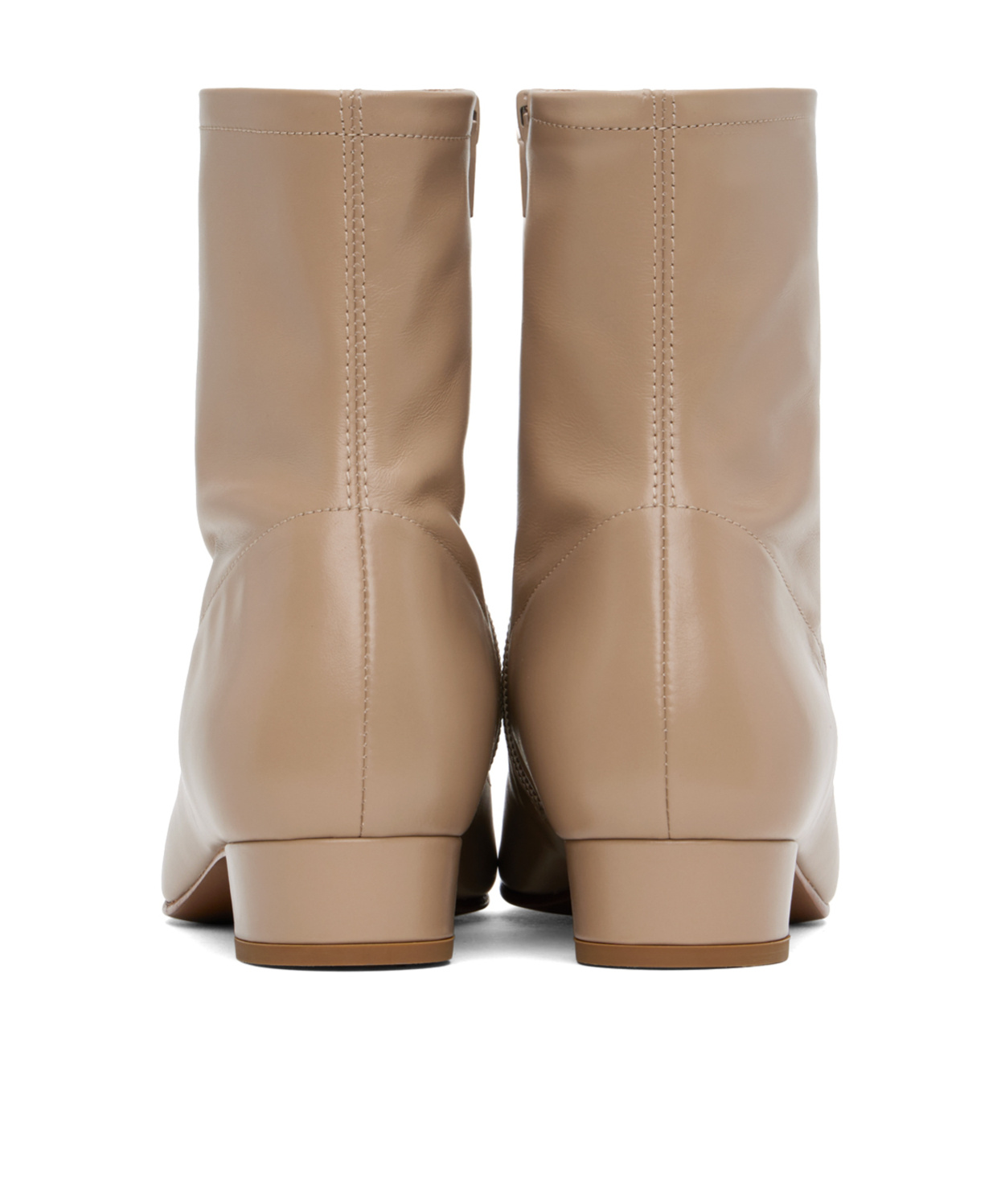 By Far Taupe Este Boots In Nude
