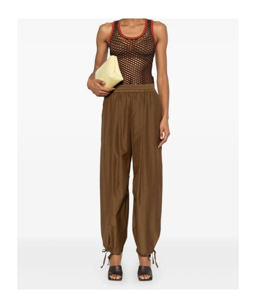 Philosophy Di Lorenzo Serafini Relaxed Fit Trousers With Tapered Leg In Brown