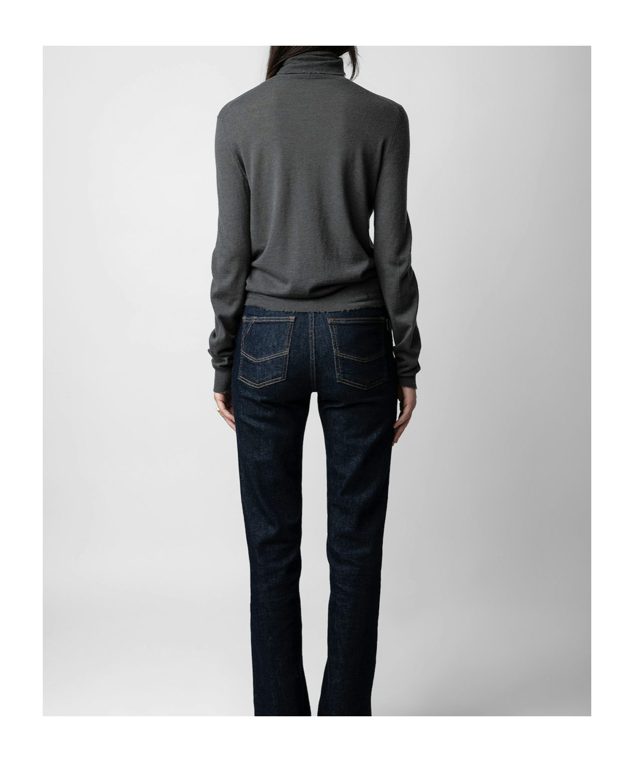 Zadig & Voltaire Bobby Distressed-effect Cashmere Jumper In Black