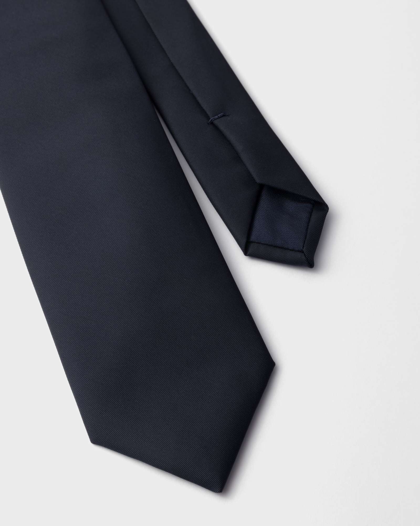Prada Pointed Tie In Blue