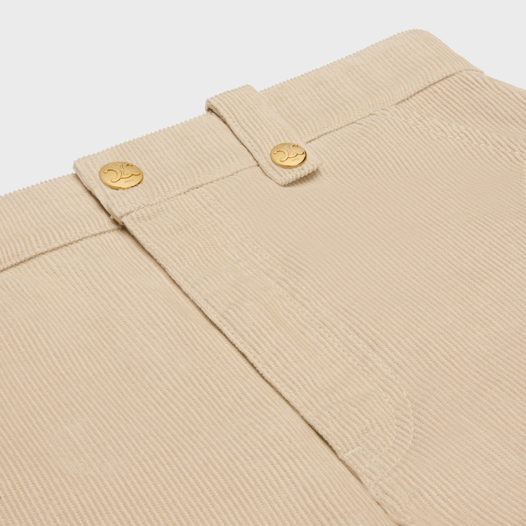 Celine Belt-loop Casual Pants In Brown