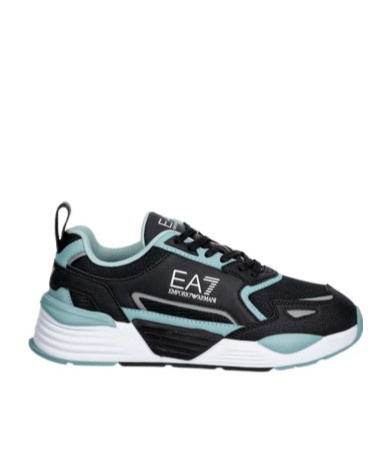 Emporio Armani Lace-up Sneakers In Black