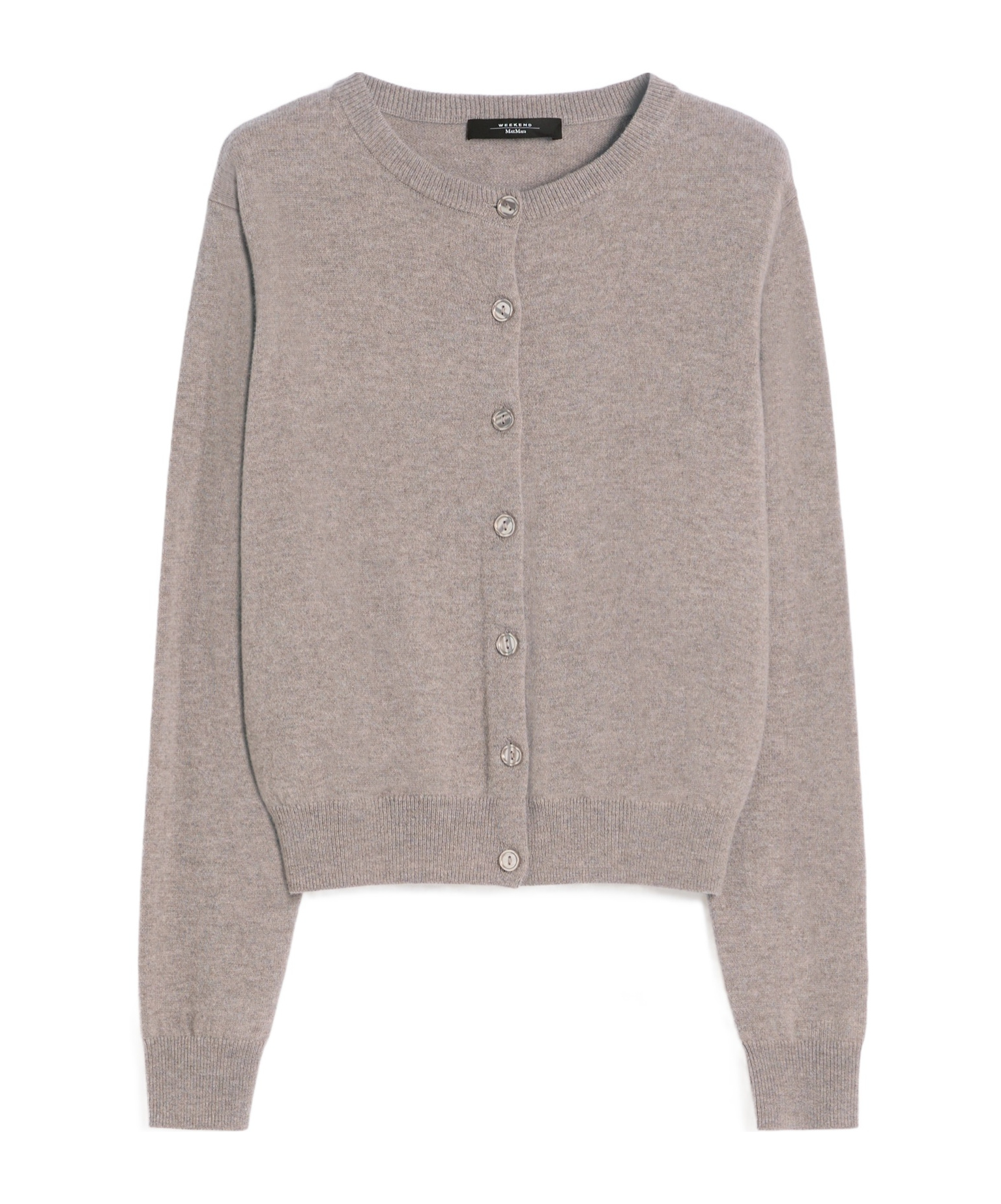 Weekend Max Mara Long-sleeved Cardigan In Gray