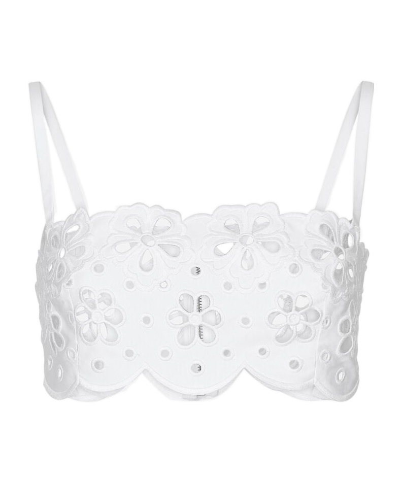 Dolce & Gabbana Cotton Top With Cut-out Detailing In White