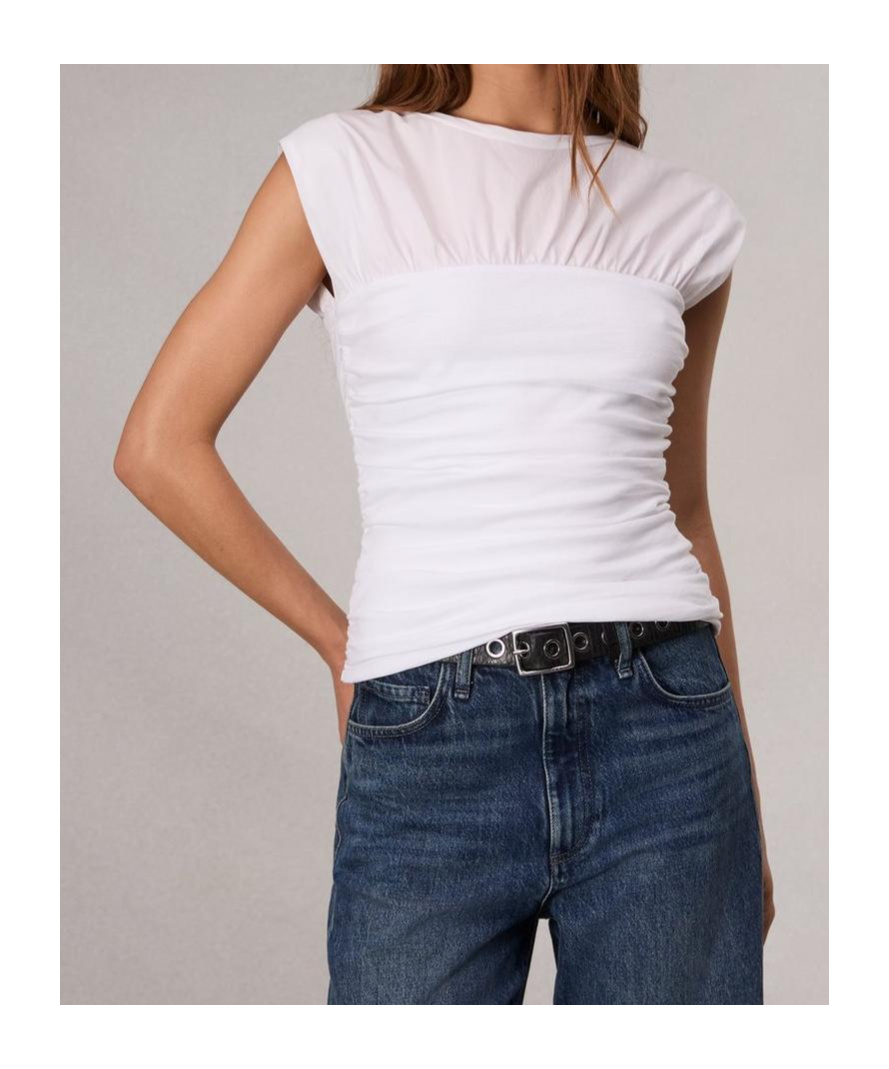 Rag & Bone Sleeveless T-shirt In White