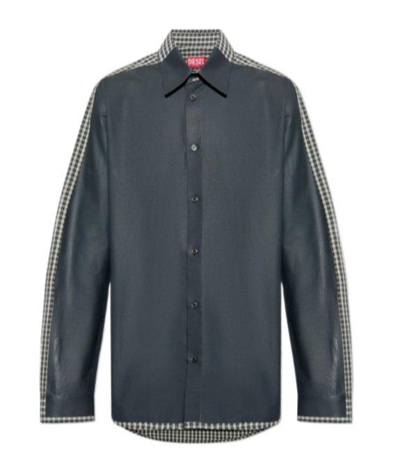 Diesel Long-sleeved Shirt In Black