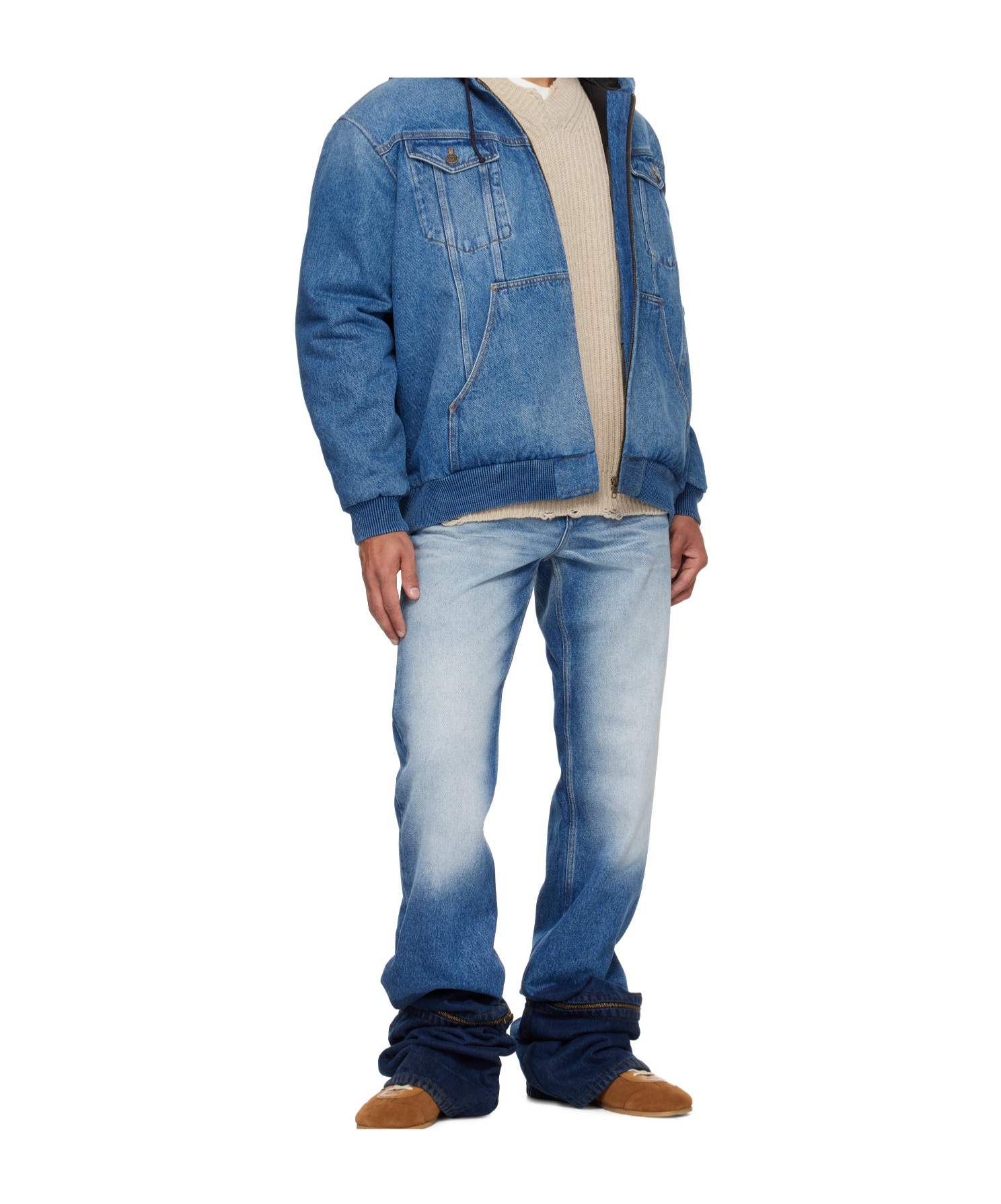 Egonlab Fitted Jeans In Blue