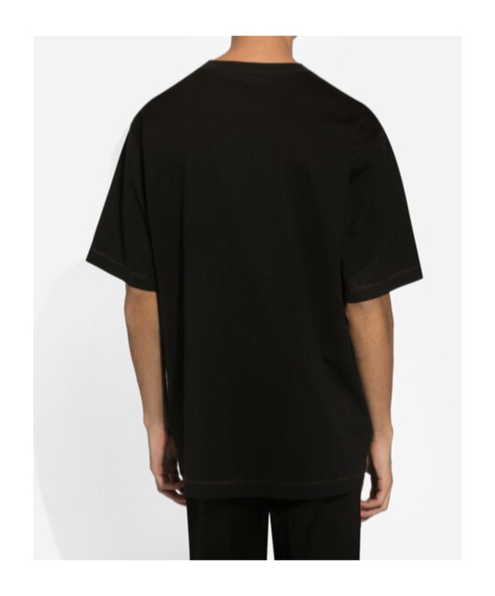 Dolce & Gabbana Logo Plaque Crewneck T-shirt In Black