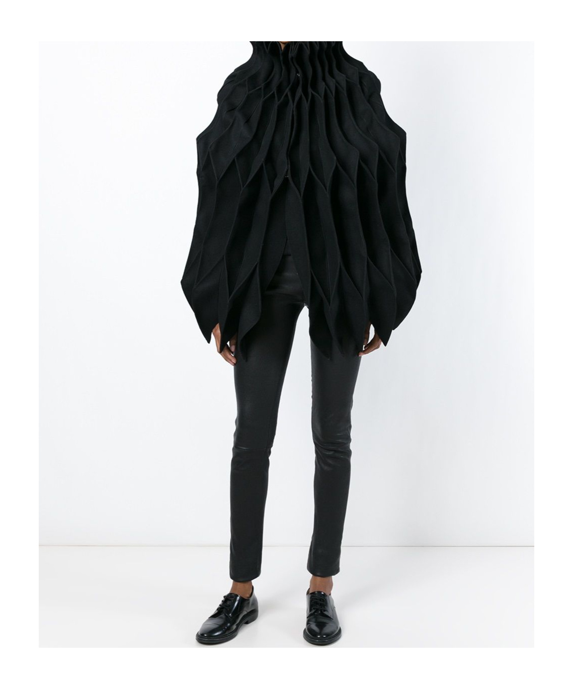 Junya Watanabe Pleated Casual Jacket In Black