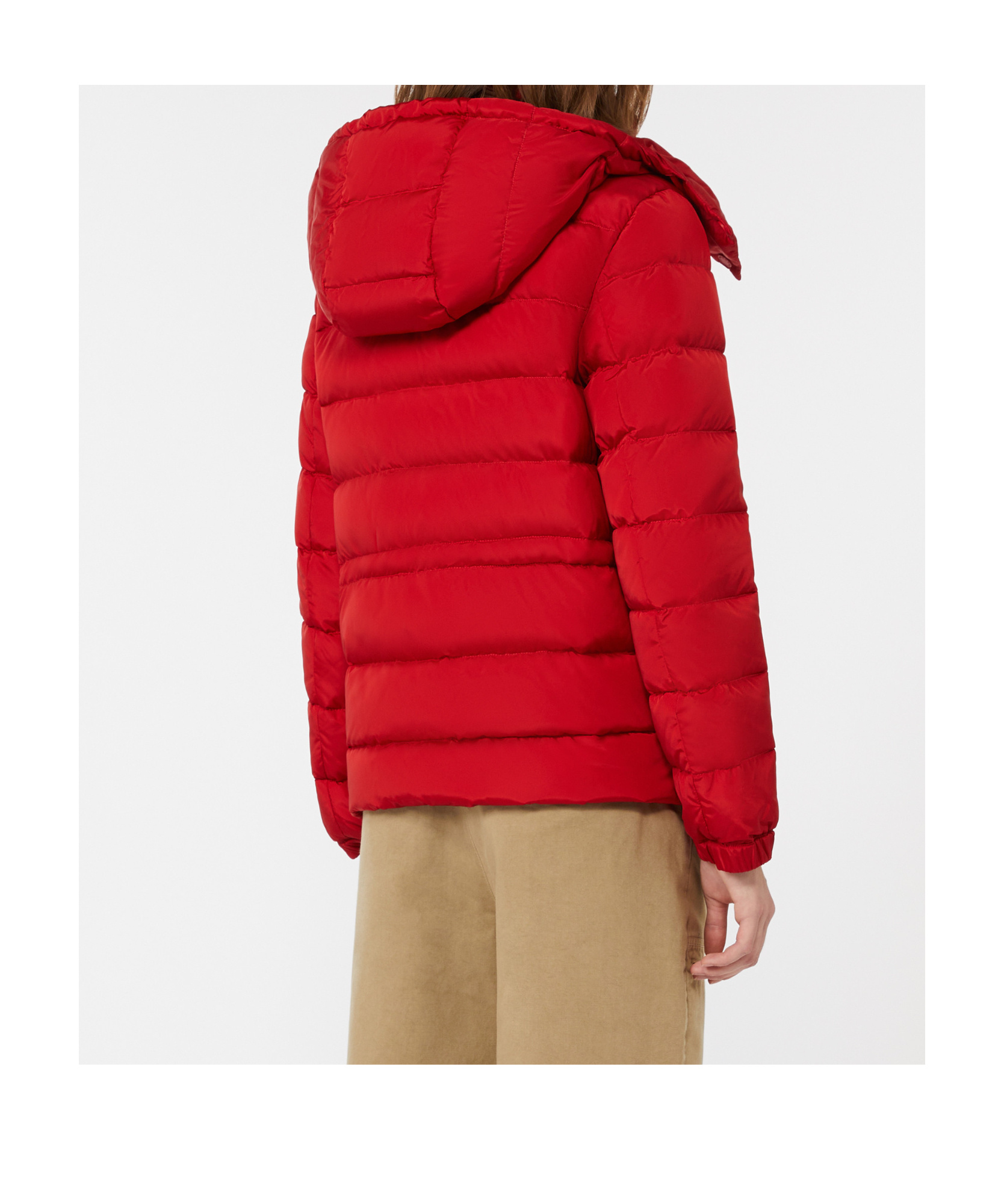 Weekend Max Mara Long-sleeved Down Jacket In Red