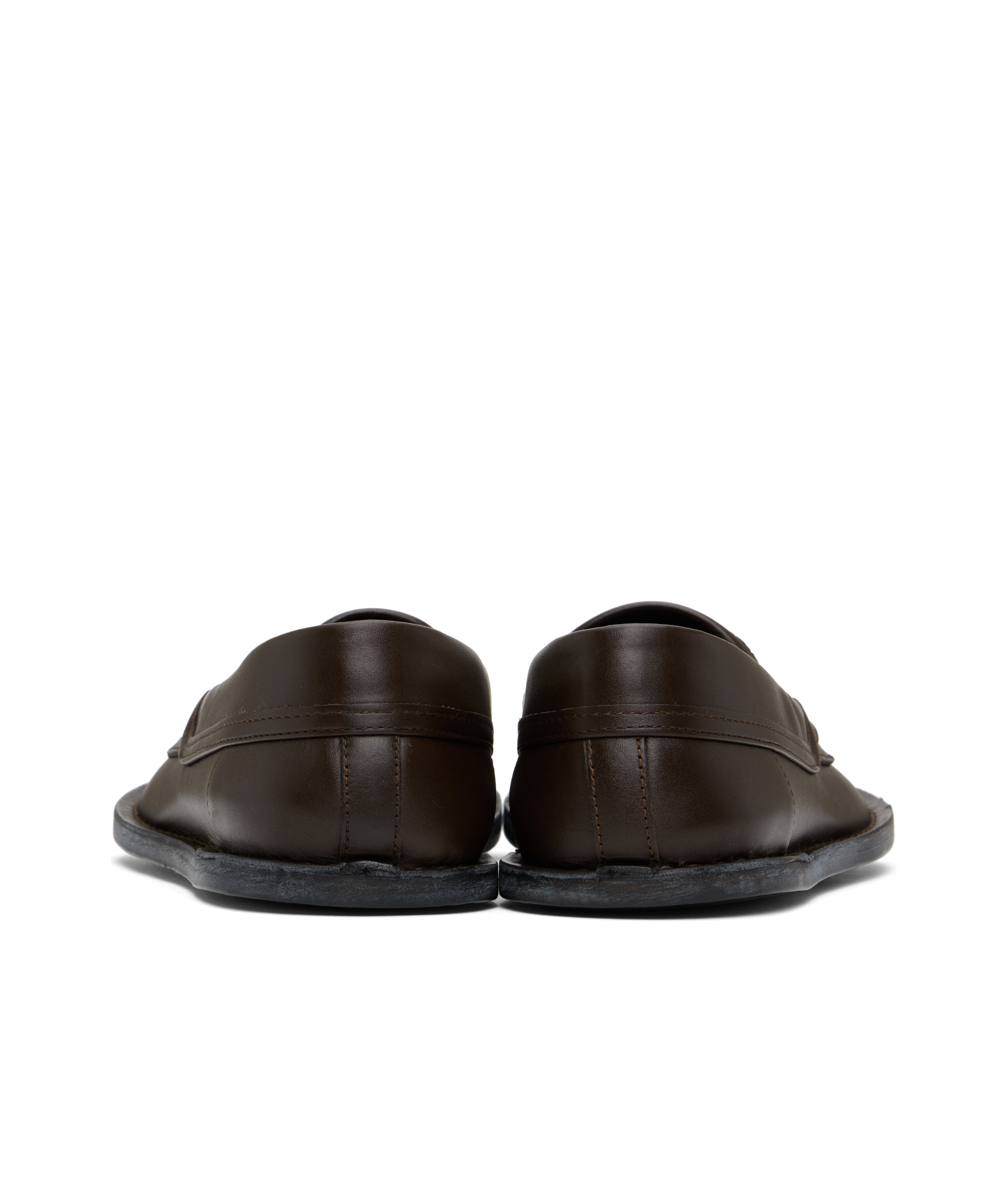 Moschino Desert Penny Strap Loafers In Black