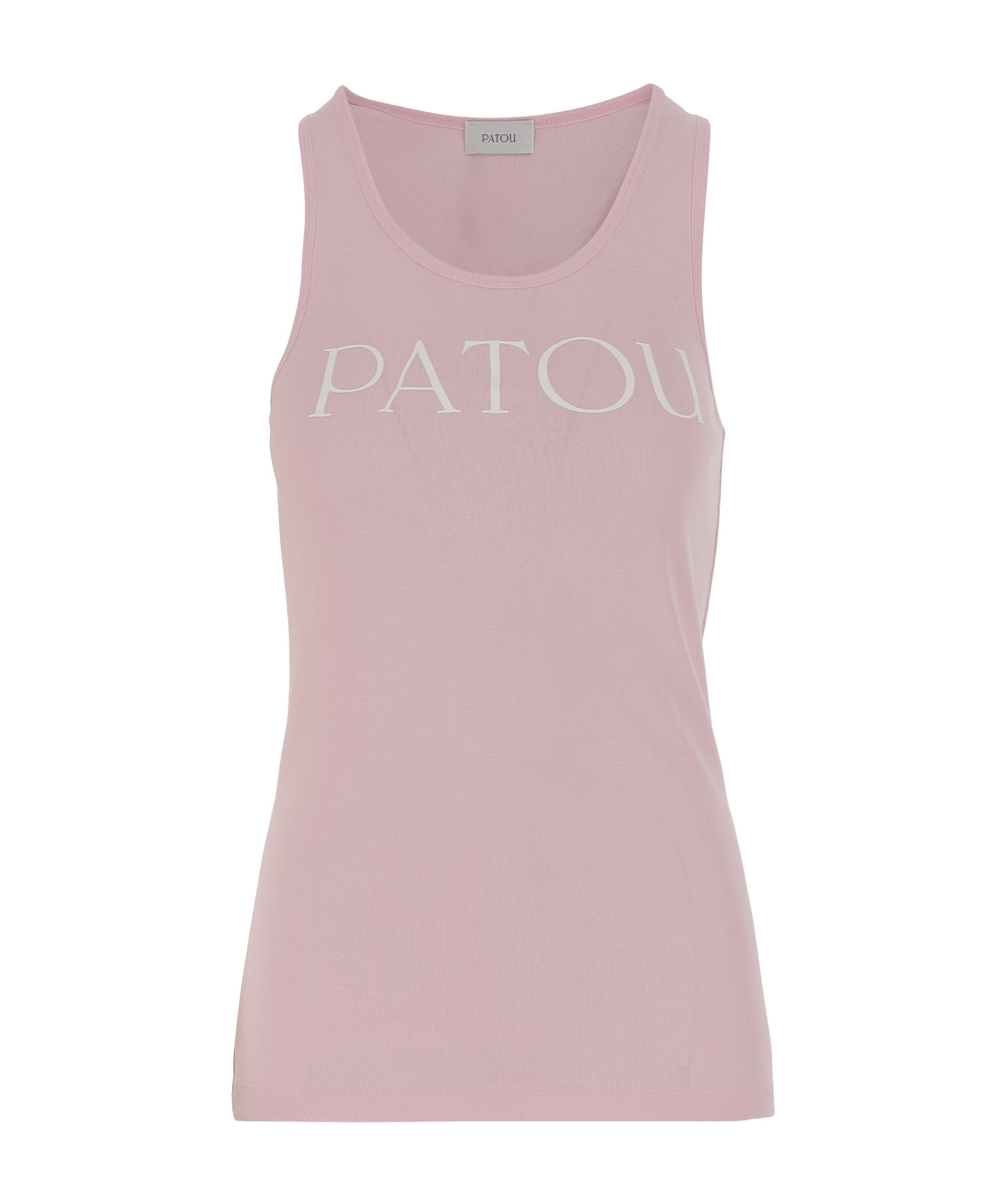 Shop Patou Logo-print Tank Top In Nude