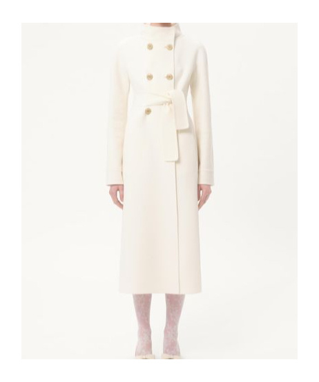 Valentino Wool-cashmere Double-breasted Overcoat In White