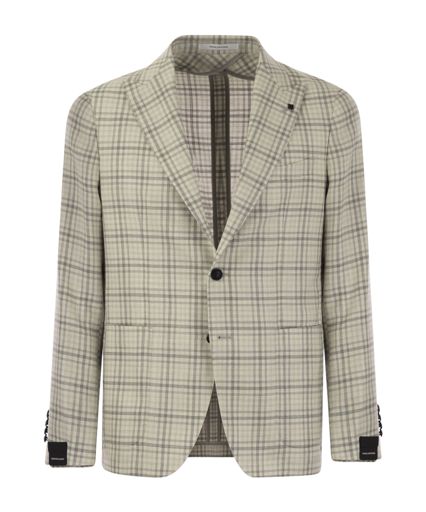 TAGLIATORE TAGLIATORE SINGLE-BREASTED CHECKED JACKET