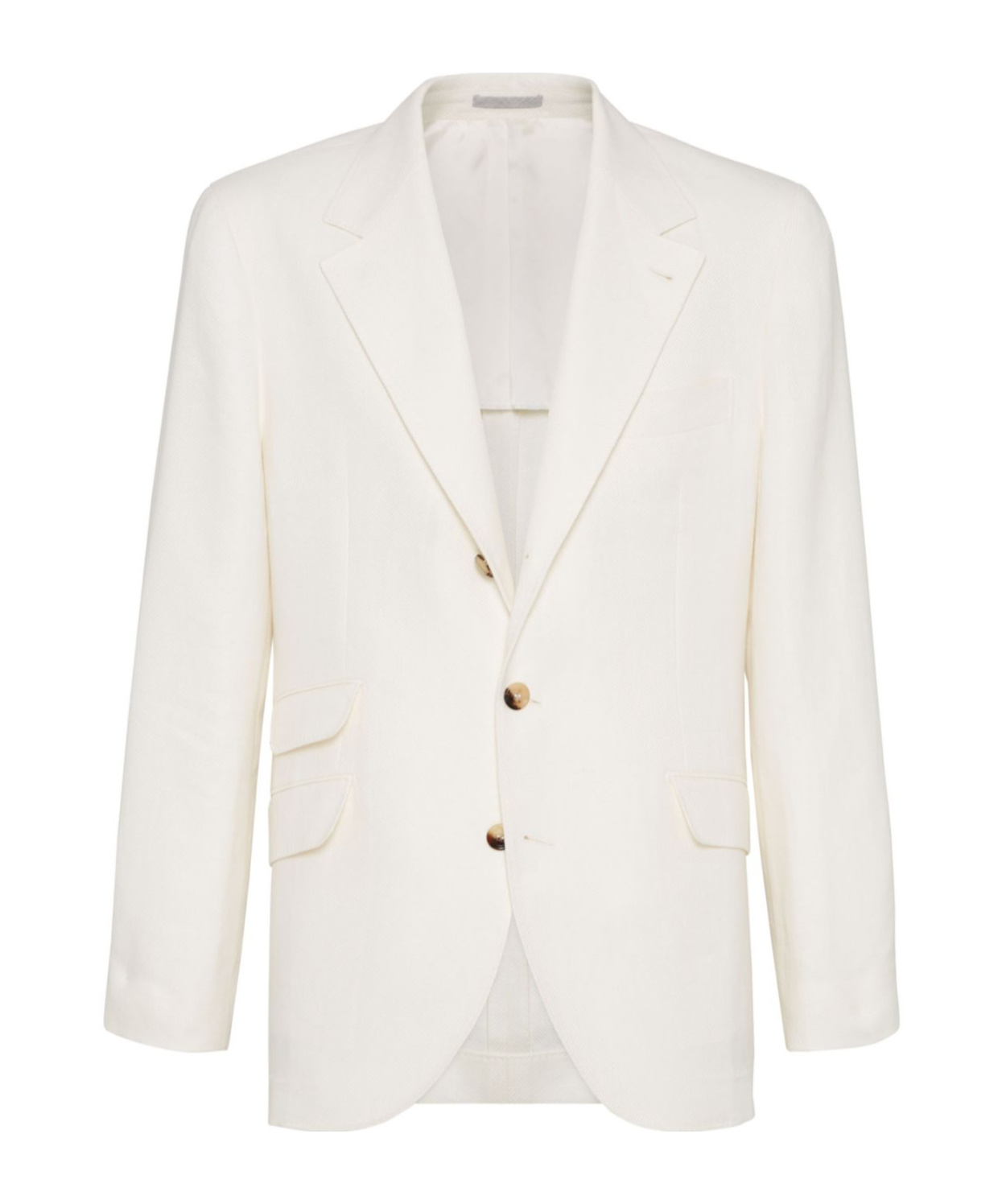 Shop Brunello Cucinelli Single-breasted Blazer In White
