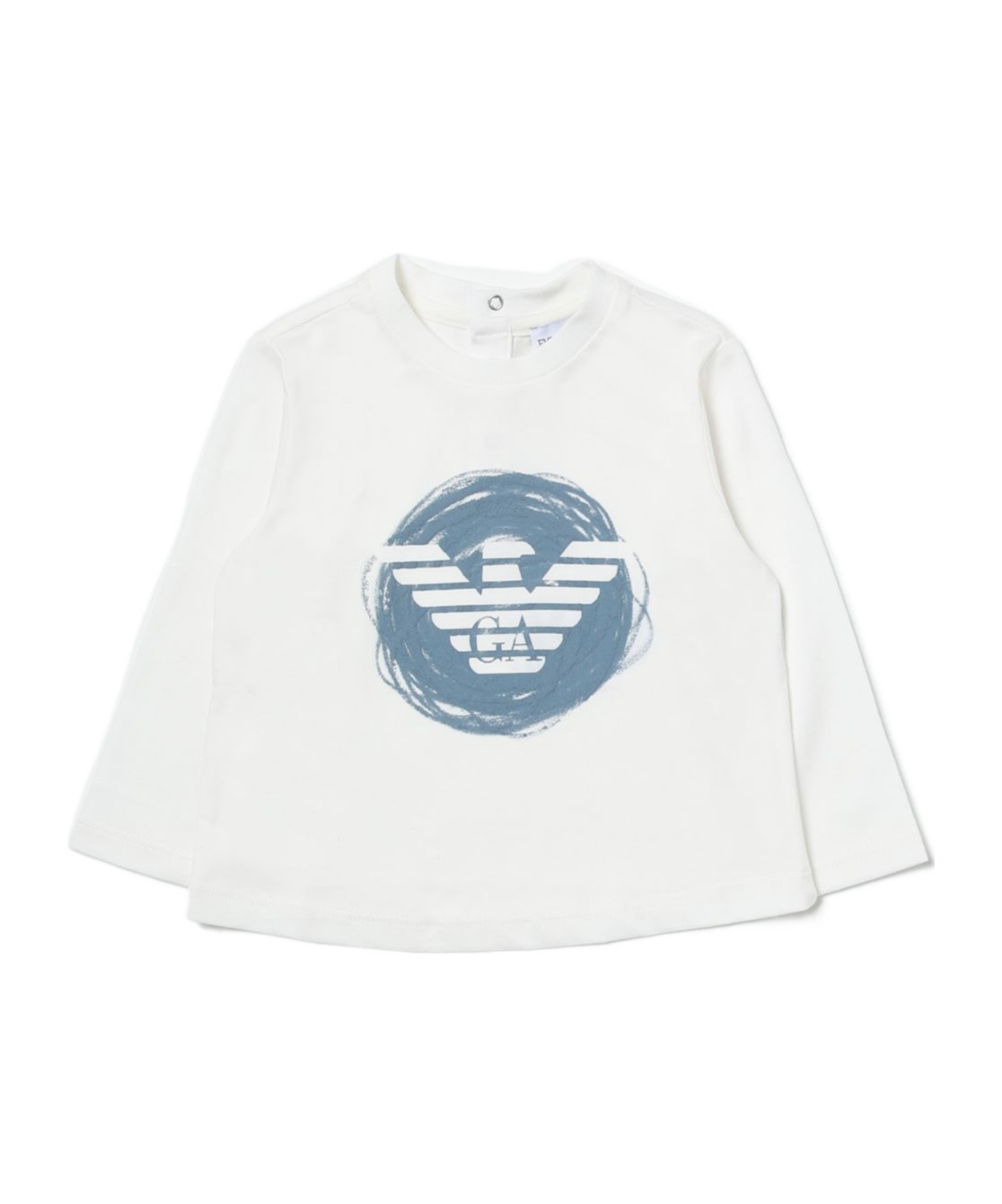 EMPORIO ARMANI EMPORIO ARMANI KIDS LOGO PRINTED CREWNECK T-SHIRT