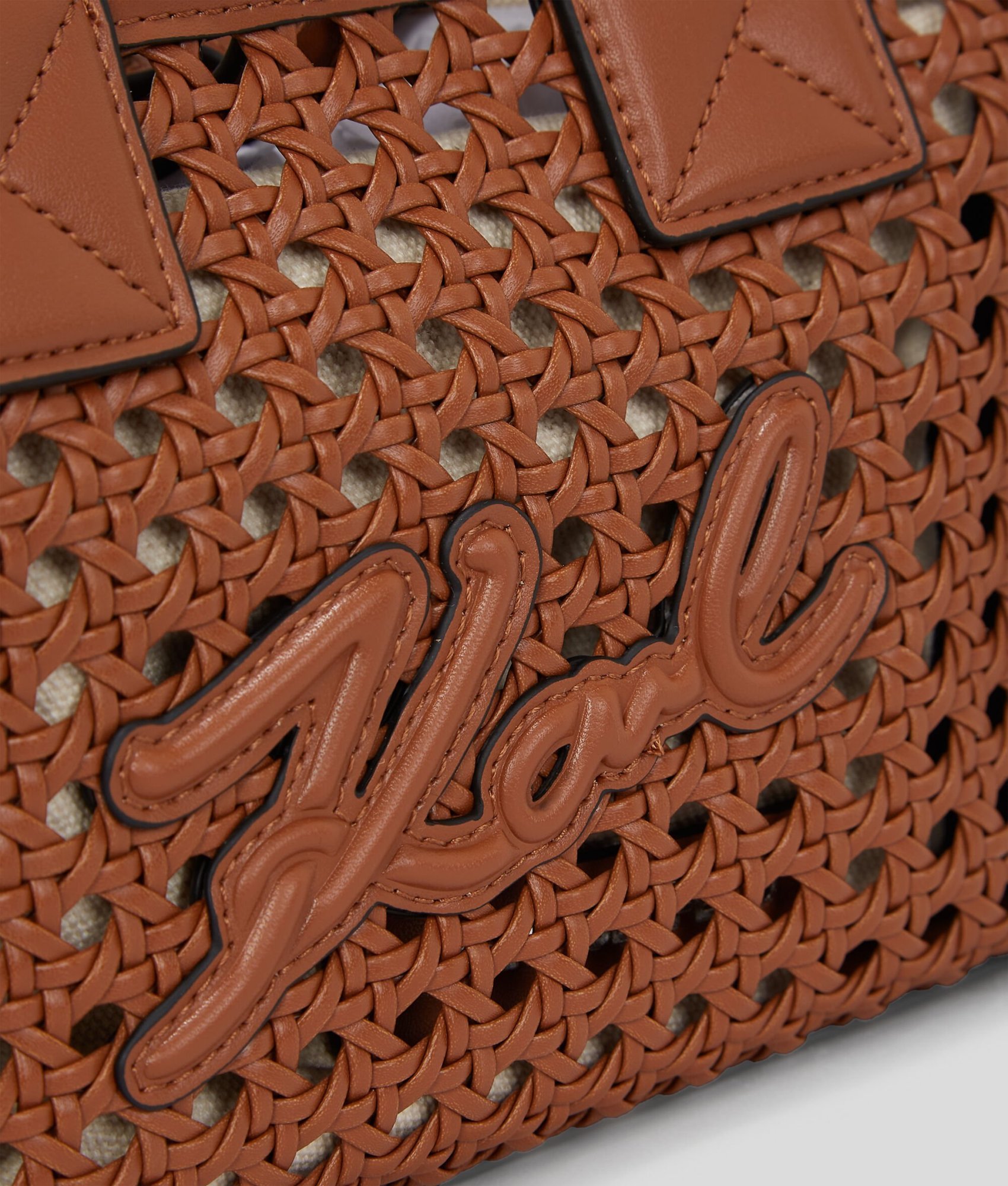 Karl Lagerfeld Small K/skuare Bag In Dark Tan
